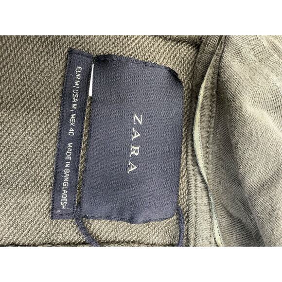 Zara Open Cardigan Hoodie Camouflage Women’s Size Medium - Picture 10 of 11